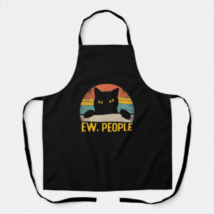 Igitt, Leute schwarze Katze Vintage Retro – Lustig Schürze