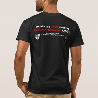 IGLESIA DEL AMOR T - SHIRT ESPANOL CON ESCUDO