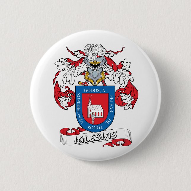 Iglesias-Familienwappen Button (Vorderseite)