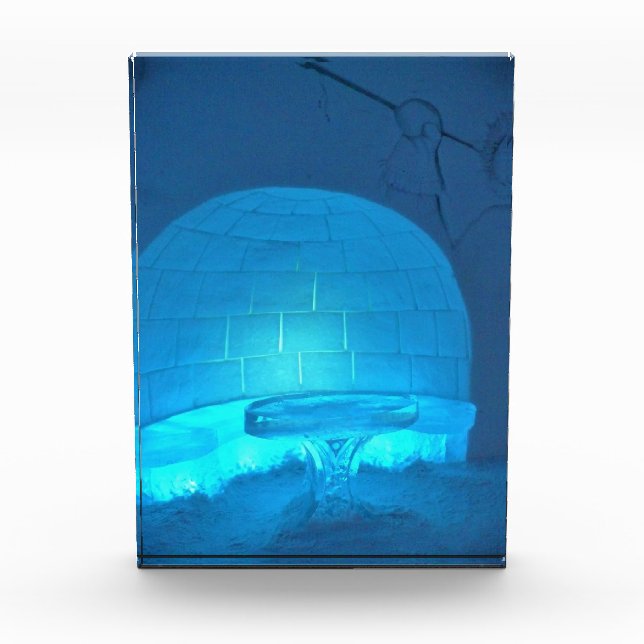 Iglu Room im Hotel de Glace, Quebec, Kanada Fotoblock (Vorderseite)