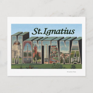 Ignatius, Montana Postkarte
