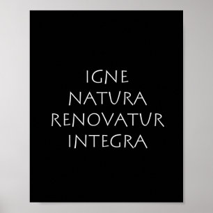 Igne natura renoatur integra poster