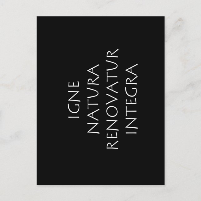 Igne natura renoatur integra postkarte (Vorderseite)