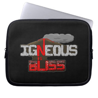 "Igneous is Bliss" Vulkanpun Laptopschutzhülle