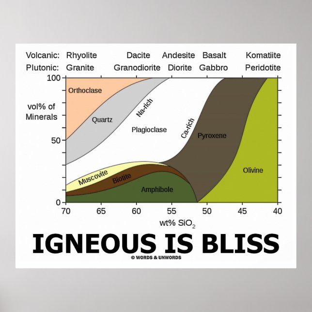 Igneous ist Bliss (Silikon-Inhaltsstoffe neugierig Poster (Vorne)