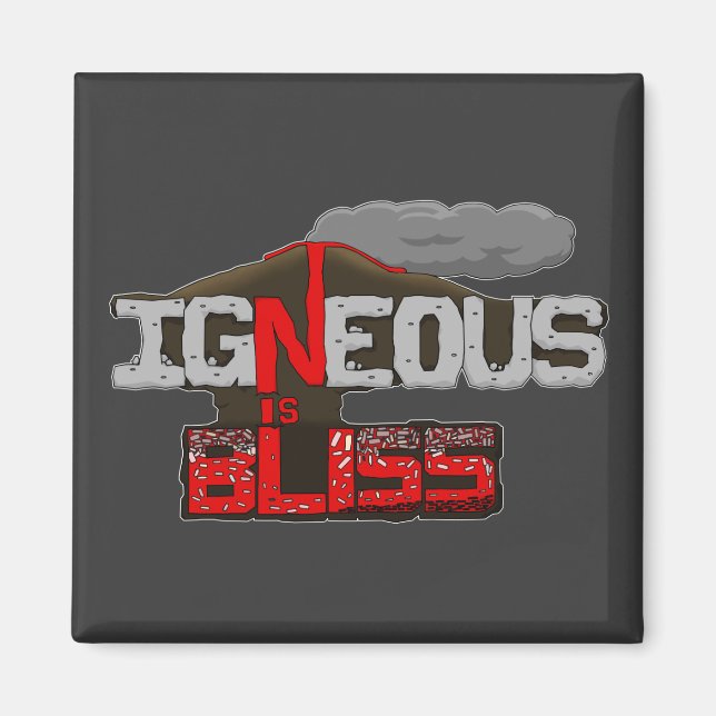 Igneous ist Bliss Volcanmagnet Magnet (Vorne)