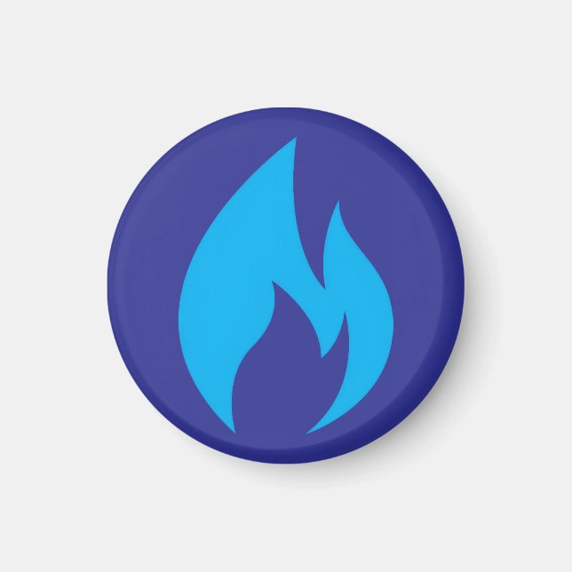Ignite Blue Flame Magnet (Vorne)