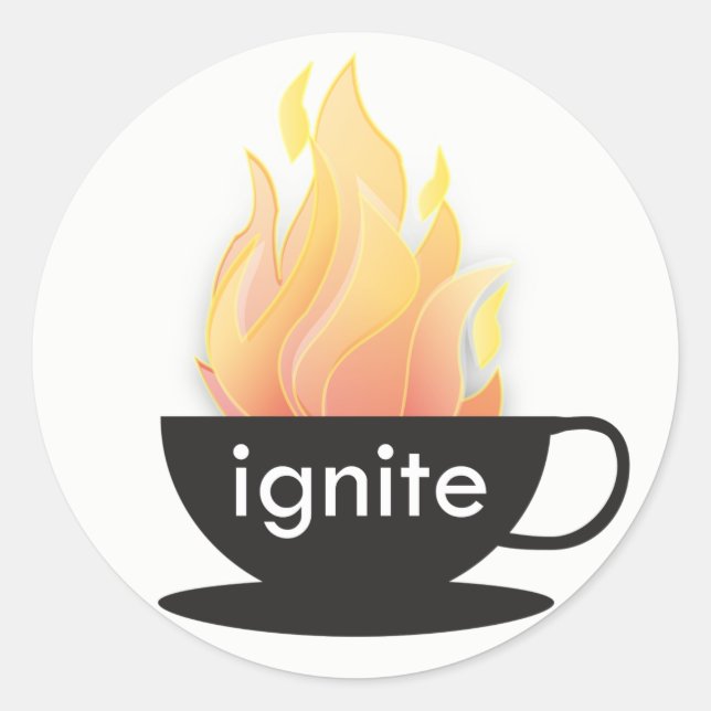 Ignite: Der weiße Sticker (Vorderseite)