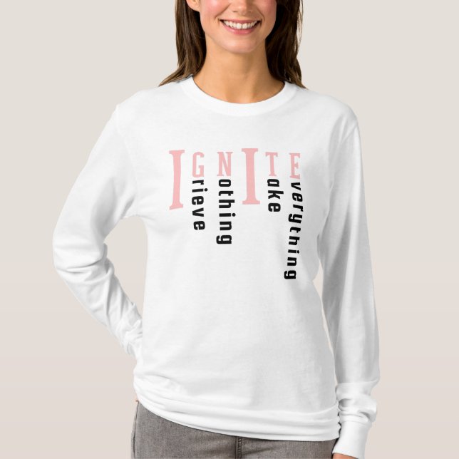 Ignite Shatter Me Series/Bookish Bibliophile/Book T-Shirt (Vorderseite)