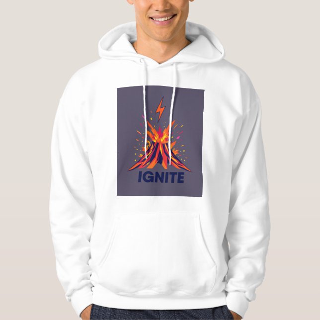 Ignite: Volcano of Geometric Power T - Shirt Desig (Vorderseite)