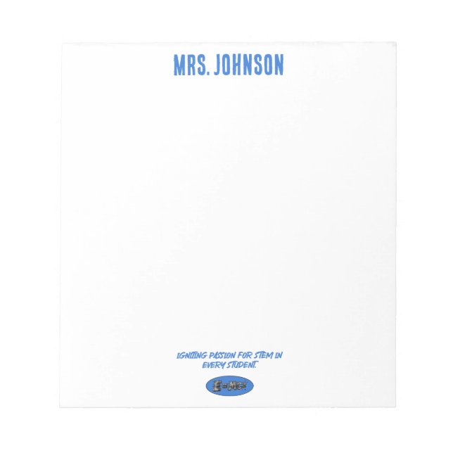 Igniting STEM Passion: Empowering Every Student Notizblock (Vorderseite)