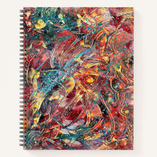 Ignition Studies Nr. 1 – Abstrakte Kunstspirale Notizbuch