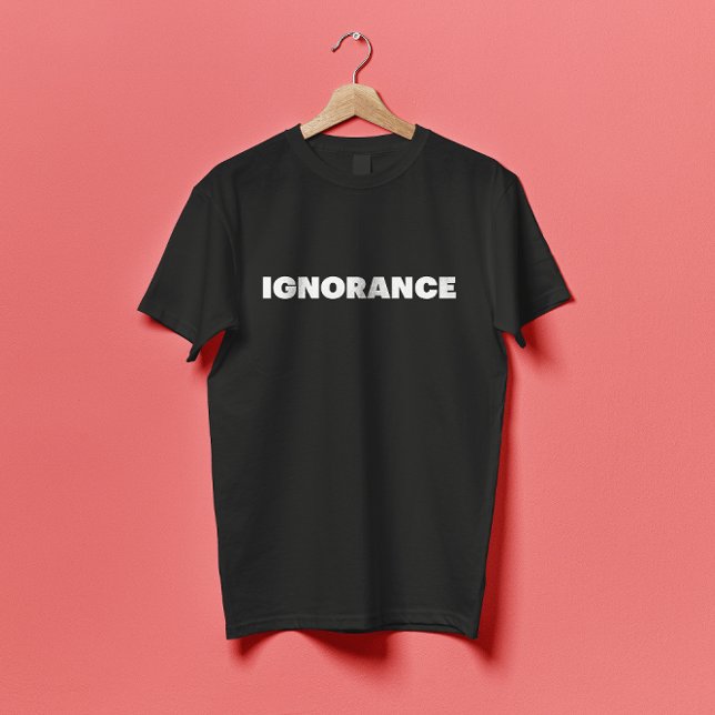 IGNORANCE verschleiert Gesicht Brutalismus Streetw T-Shirt (Von Creator hochgeladen)