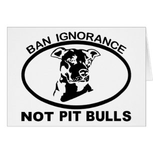 IGNORANZ NICHT PITBULL DES VERBOT-PITBULL