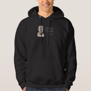 Ignoranz Plato Zitat Hoodie
