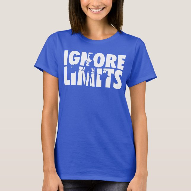 IGNORE LIMITS - CrossFit WOD Motivierend T-Shirt (Vorderseite)