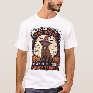 Ignorieren Sie Hexe, Vorsicht Labrador Retriever H T-Shirt