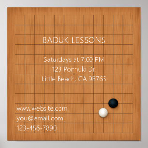 Igo Baduk Weiqi Veranstaltung oder Unternehmensför Poster
