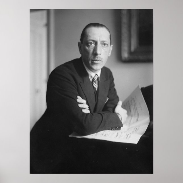 Igor Stravinsky Portrait Poster (Vorne)