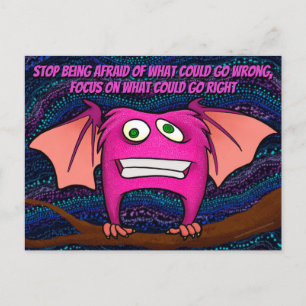 Igor the bat, w/quote postcard postkarte