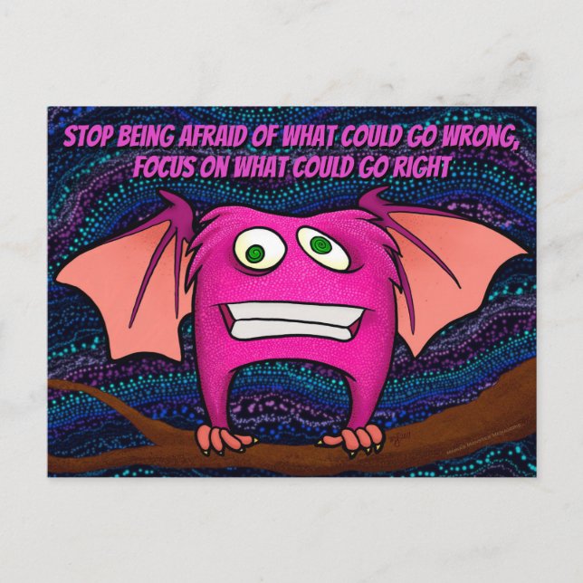 Igor the bat, w/quote postcard postkarte (Vorderseite)
