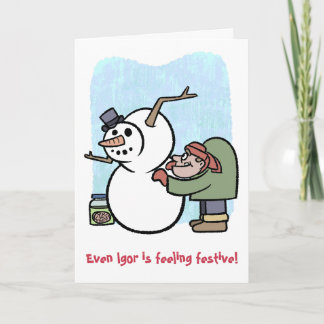 Igor und der Schneemann Karte