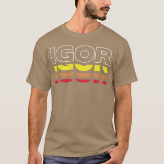Igor Vorname Lustig Vintage Sonnenuntergang Igor R T-Shirt