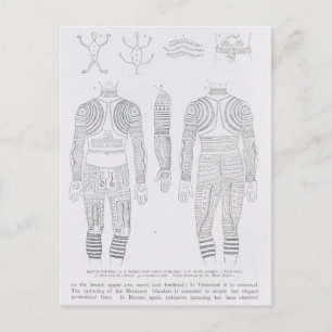 Igorrote Tätoisierung Postkarte