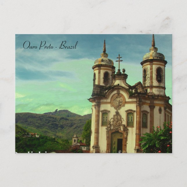 Igreja São Francisco de Assis, Ouro Preto, Brasili Postkarte (Vorderseite)