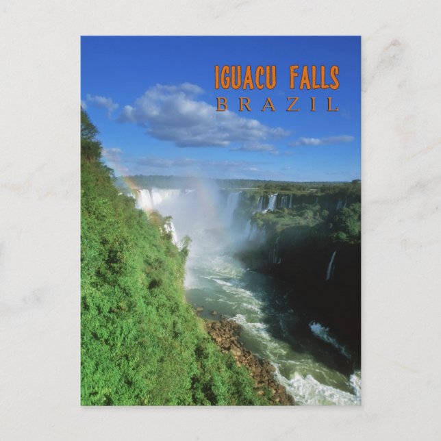 Iguacu fällt Brasilien Postkarte (Vorderseite)