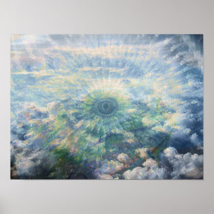 Iguana Abstrakt Poster