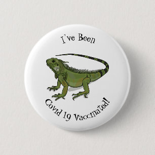 Iguana-Cartoon-Abbildung Button