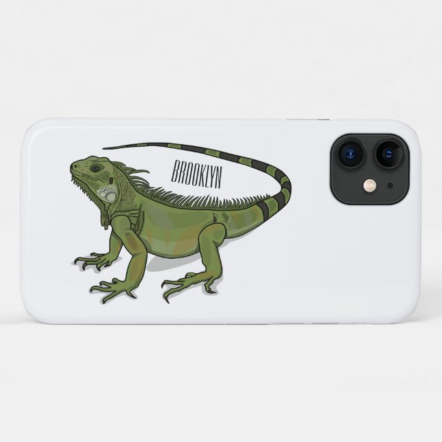 Iguana-Cartoon-Abbildung Case-Mate iPhone Hülle (Rückseite (Horizontal))