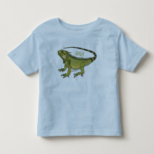 Iguana-Cartoon-Abbildung Kleinkind T-shirt