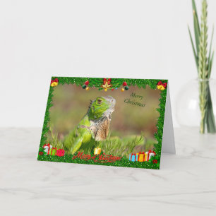 Iguana Christmas Card Karte