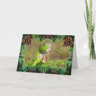 Iguana Christmas Card Karte