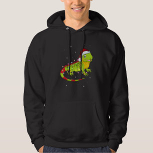 Iguana Christmas Light Sweater Animals Xmas Hoodie