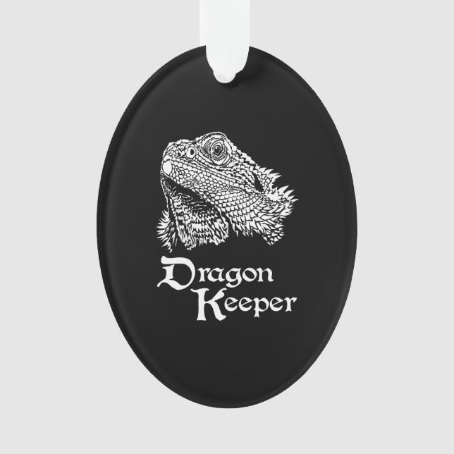 Iguana Drachenhalter Ornament (Vorderseite)