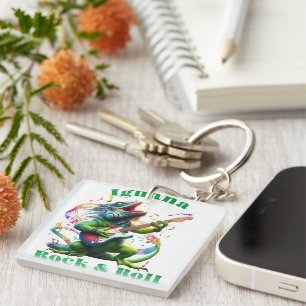 Iguana Dweller Rock & Roll Schlüsselanhänger