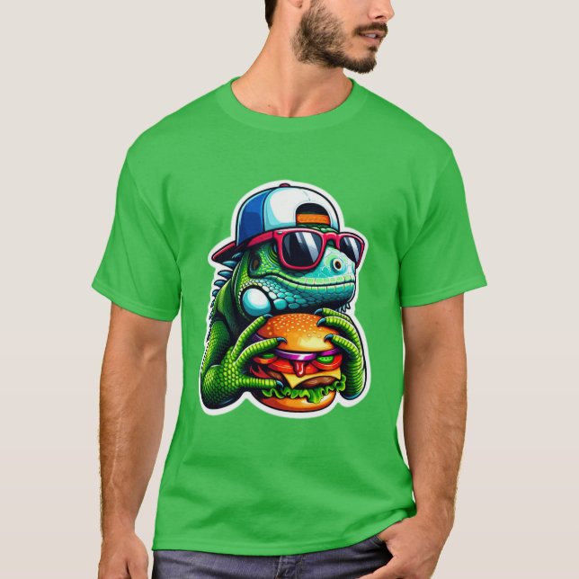 IGUANA ESSEND CHEESEBURGER 5A T-Shirt (Vorderseite)