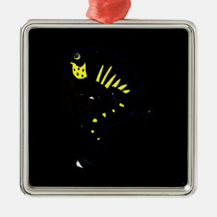 Iguana Facts Ornament Aus Metall