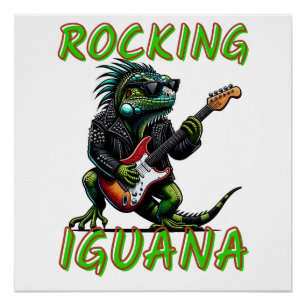Iguana Gift   Reptil-Shirt   Frauen   Book Lov Poster