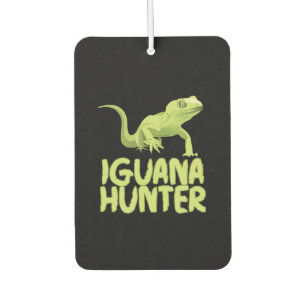 Iguana Hunter - Funny Iguana Reptile Lizard Hausti Autolufterfrischer