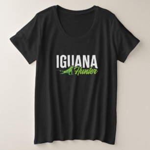 Iguana Hunter Herbivorous Lizard Sharp Eye Specie Große Größe T-Shirt
