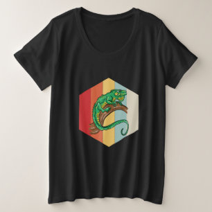 Iguana Illustration Owner Lover Gift Iguanas Liebe Große Größe T-Shirt