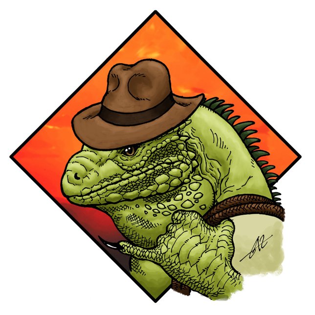 Iguana Jones T-Shirt (Von Creator hochgeladen)