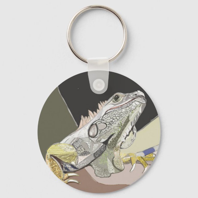 Iguana Keychain Schlüsselanhänger (Vorderseite)