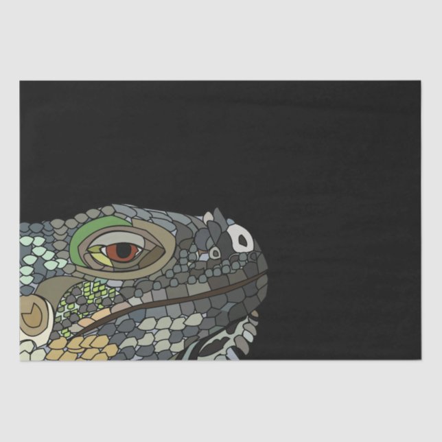 Iguana Lizard Animal Iguana Seidenpapier (Vorderseite)