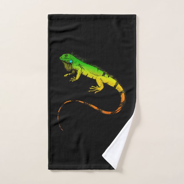 Iguana Lizard Beautiful Iguana Gift Handtuch (Handtuch)