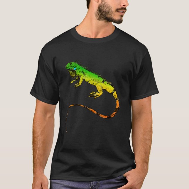 Iguana Lizard Beautiful Iguana Gift T-Shirt (Vorderseite)